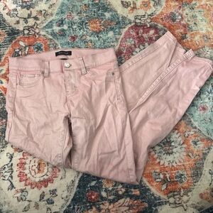 White House Black Market Light Pink Skinny Jeans